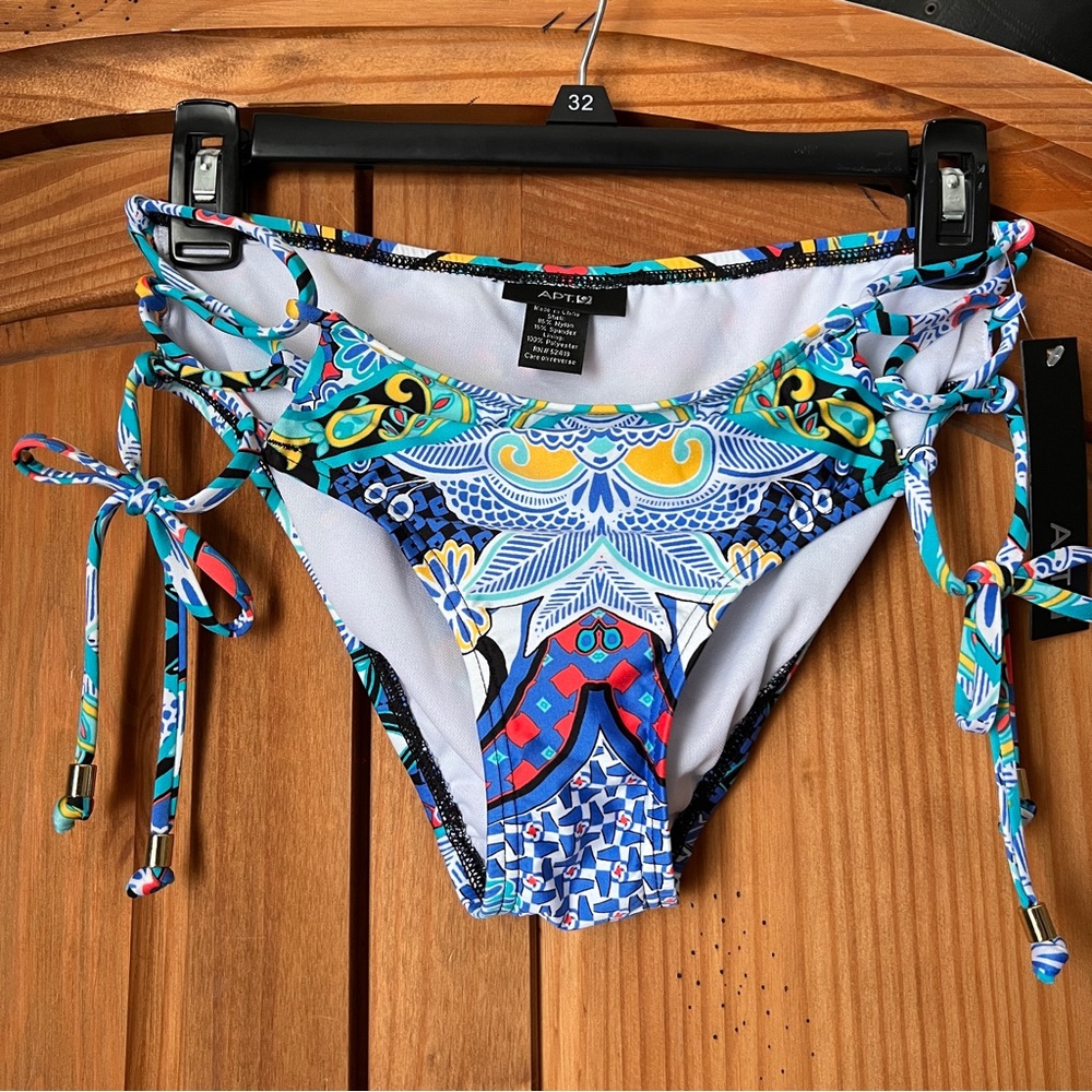 Colorful Moroccan Patterned Bikini Bottom